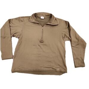US Military Shirt 1/2 Zip Waffle Thermal Gen III Cold Weather Top Medium Long